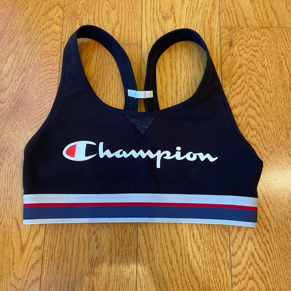 Champion Authentic Black Logo Bra Size S - Picture 2 of 7